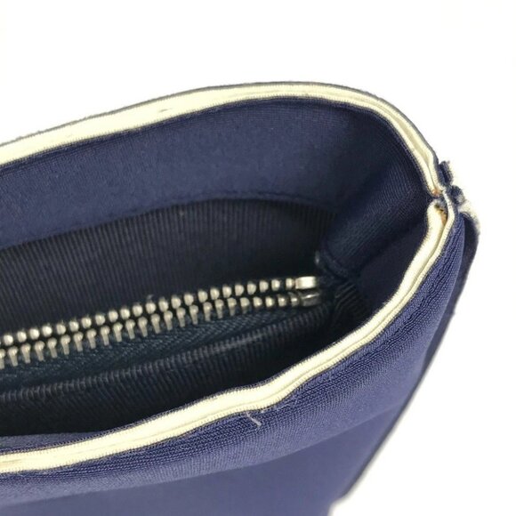 CHANEL Bag Tote Bag Hand Bag polyamide Navy/Silver - Picture 6 of 16